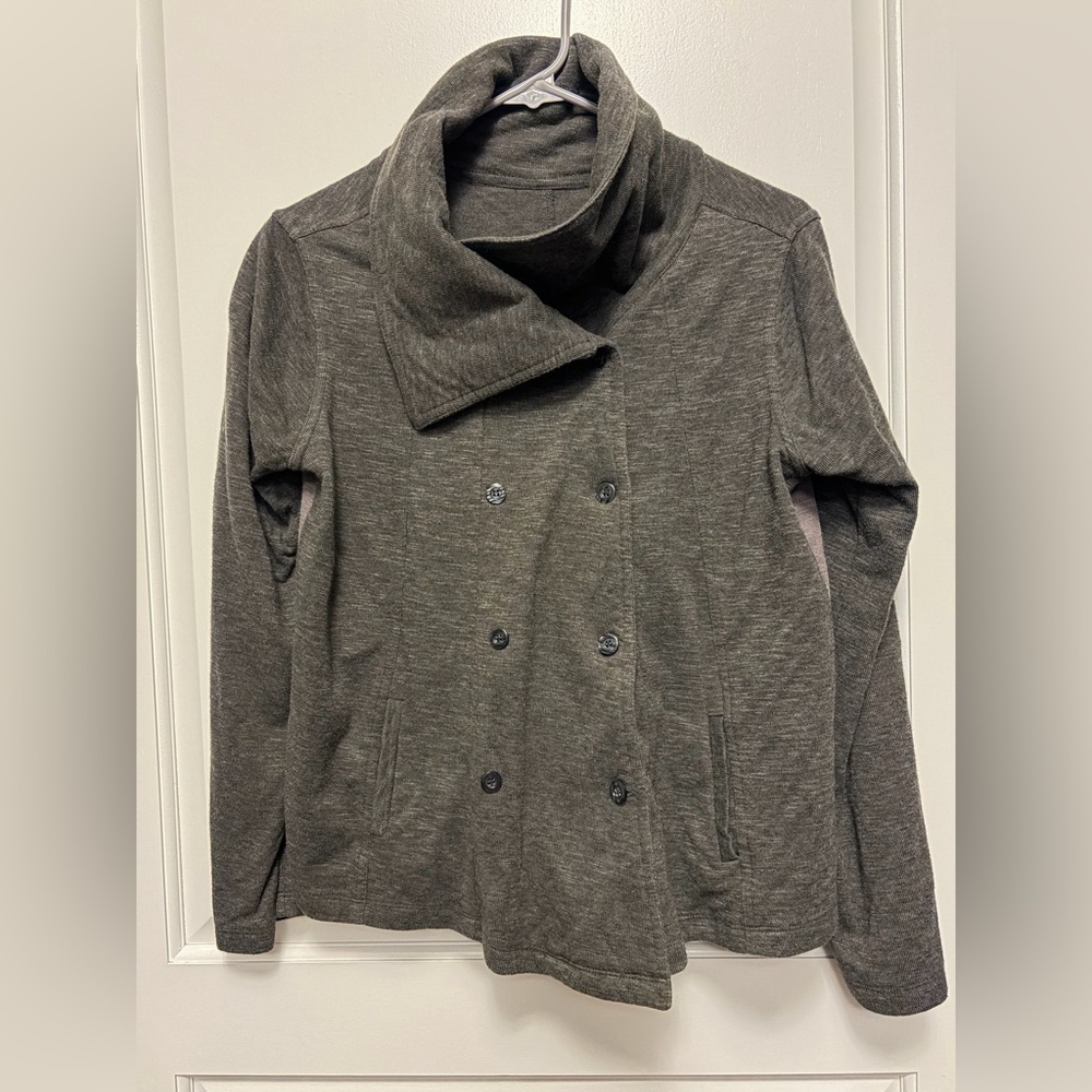 Figwood Green and grey Double-Breasted Jacket